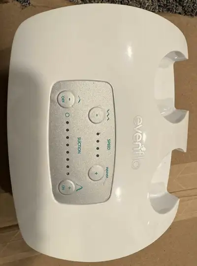 I'm selling an Evenflo breast pump, perfect for new mothers needing a reliable and efficient pumping...