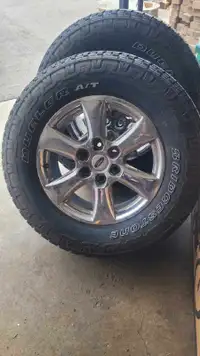 2019 ford f150 18 in rims and tires with sensors 