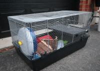 Extra-Large Hamster Cage with 2nd level and accessories.