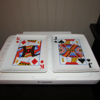 POKER - LARGE CARD SIZED PLATES