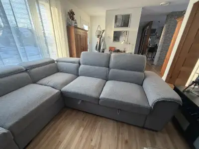 Divan sectionnel avec divan-lit, View more