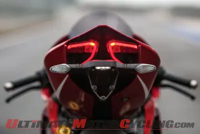 NEW Ducati Factory Original plate light holder bracket turn signal lights oem wires & plugs New & us...