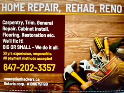 RENOVATION, HOME REPAIR, HISTORICAL RESTORATION, View more