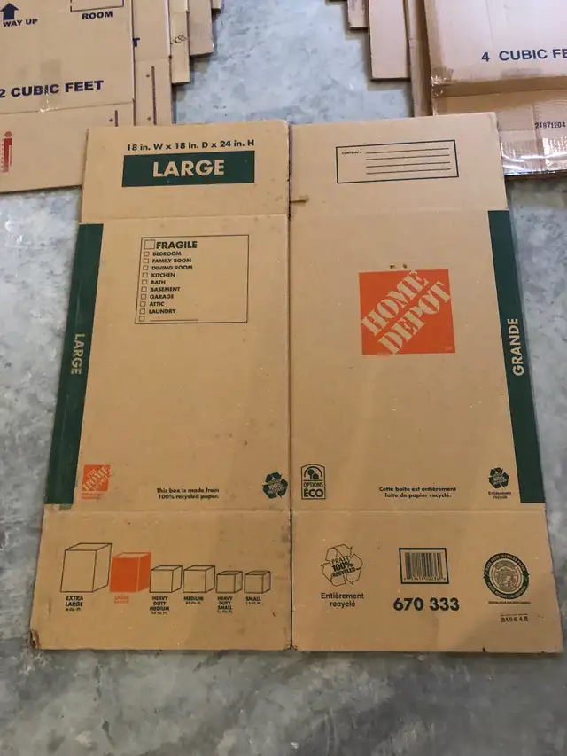 Moving boxes - various sizes 62863730618497123