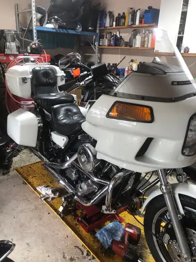 Pretty much stock but fresh paint Bluetooth stereo I upgraded the brakes and the front end is a 39 m...
