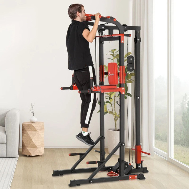 Power Tower, Pull Up Station with Dip Bar, Lat Pulldown Machine  in Exercise Equipment in Markham / York Region