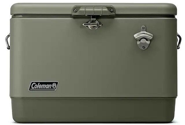 Coleman Steel Belted Reunion Cooler, 54QT, SAGE - NEW in Fishing, Camping & Outdoors in Ottawa - Image 2