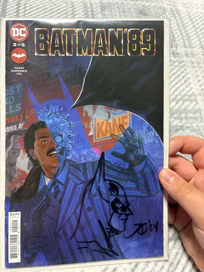 DC Batman 89’ #2 comic Signed by artist Joe Quinones, View more
