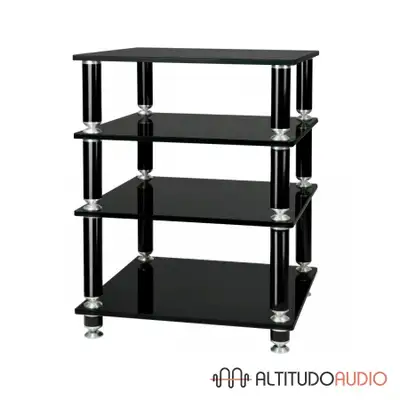 NorStone Stabbl Four Glass Shelf Hi-Fi Audio Rack, View more