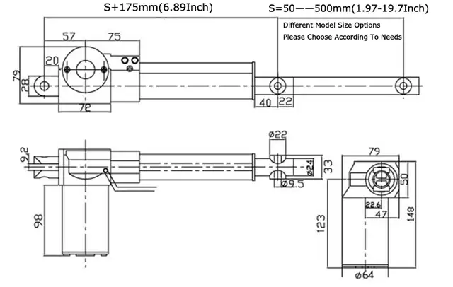 Linear Actuator 24V DC 6000N High-Thrust Push-Rod Motor 021002 in Other in City of Toronto - Image 4