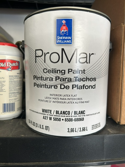 Sherwin Williams Pro Mar Ceiling Paint 1 Gallon 3.66 L WHITE, View more