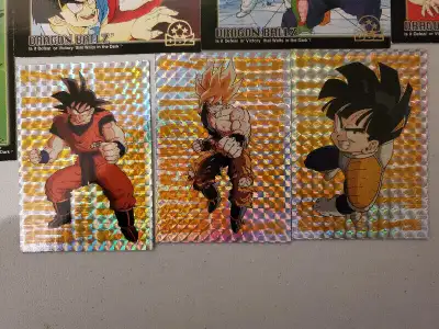 DBZ DragonBall Z 90's Trading Cards (41 Cards) RARE PRISM CARDS, View more