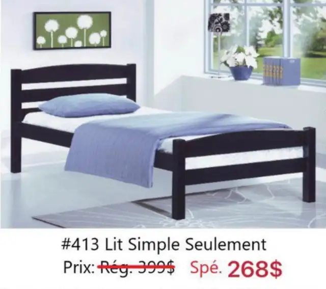 100%NEUF!!! Des lits et des meubles à Liquidation!!! in Beds & Mattresses in City of Montréal - Image 7