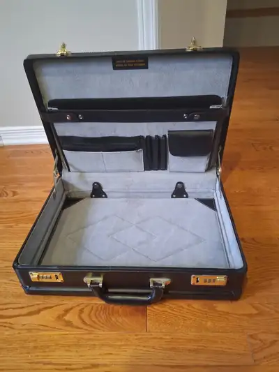 Stradellina Briefcase | Hard Side Business Case | Expandable Attache Case | Dual Combination Locks |...