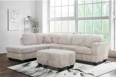 Brand new Corduroy 7 seater sectional sofa, View more