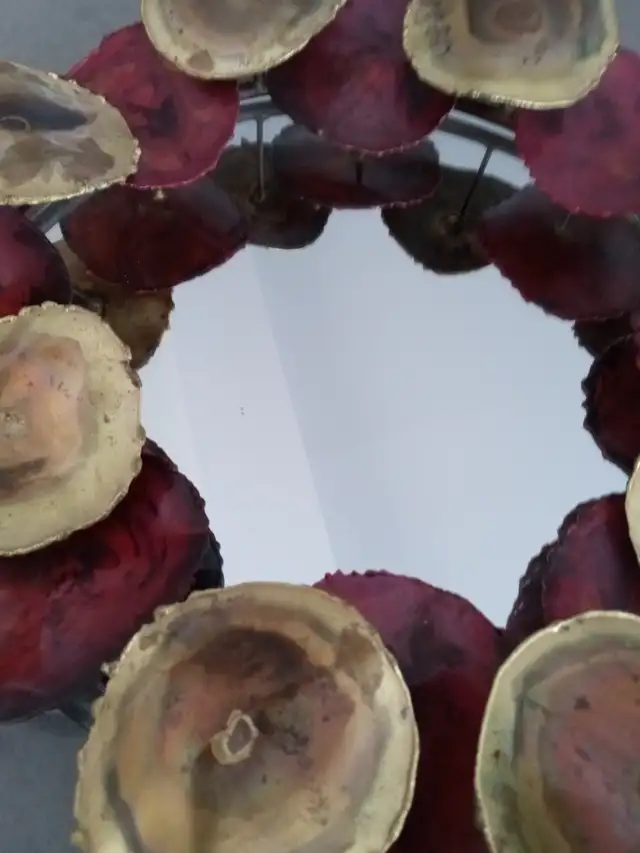 Unsigned- Brutalist Wall Mirror Sculpture in Home Décor & Accents in Ottawa - Image 4