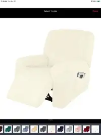 Recliner chair Cover/Couvert de chaise