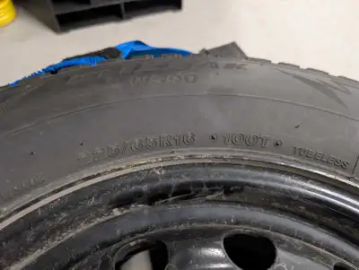 Selling a set of 4 Bridgestone Blizzak WS90 225/65R16 tires with steel rims, 5x100 bolt pattern. It...