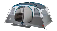 Woods Klondike 3-Season, 10-Person Camping Cabin Tent w/ Canopy