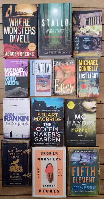13 Novels by Ian Rankin, Michael Connelly, Sandra Brown etc, View more