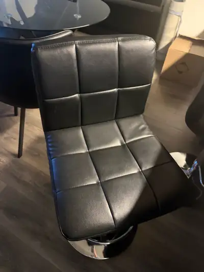 Tow Adjustable Leather Bar Stools, View more