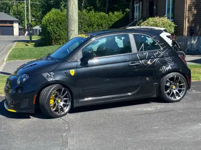 Abarth 500 2013 149732 km, stage 2 open flash tablet, coil pack alpha Roméo 4C, intake, et beaucoup...
