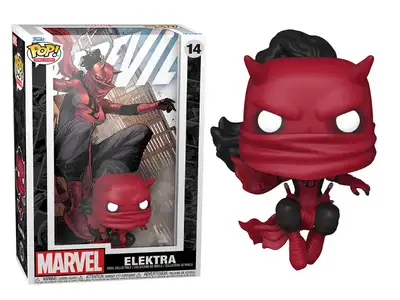 Elektra really “pops” in this amazing Daredevil Pop! Comic Cover Figure. Funko Pop! figures bring yo...