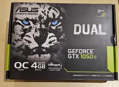 ASUS NVIDIA GeForce GTX 1050 Ti 4Gb, View more