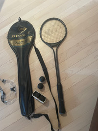 Squash Racket and accessories 