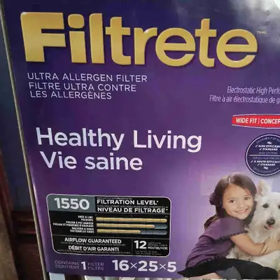 New Filtrete furnace filter 16 x 25 x 5