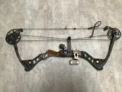 Archery season is here. This Mathew’s Outback Solo Cam Compound Bow was used for one hunting season....