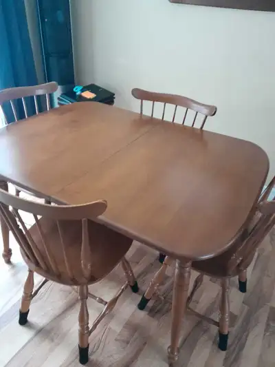 table and chairs &hutch, View more