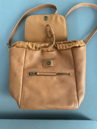 Camel Coloured Backpack Tote