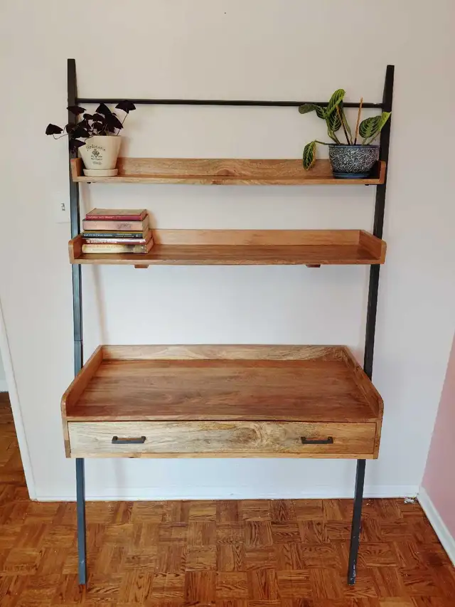 AllModern Innes Solid Mango Wood Leaning Ladder Desk –  price in Desks in Ottawa - Image 3