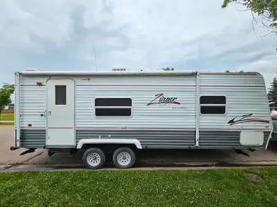 Everything works. Was using it up until a week ago. Comes with 2 spare tires. 1 slide pull out with...