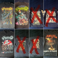 T-shirts death metal