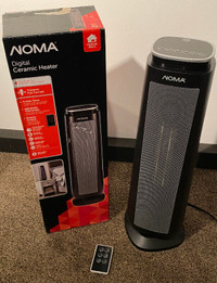 Noma Digital Ceramic Heater with Remote