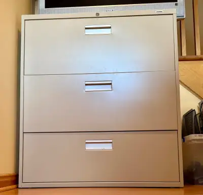 Steel file cabinet in excellent condition, $375, View more