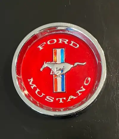 1965 - 1966 Mustang Center Cap for styled Wheel 2.5 inch diameter Front and back picture as shown No...