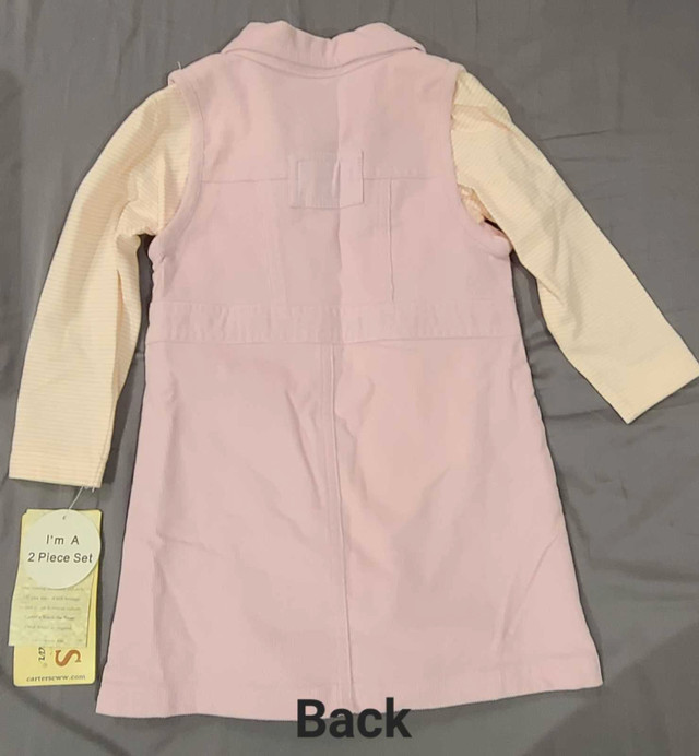 NEW! Girls Pink 2 Piece Corduroy Dress! Size 2T in Clothing - 2T in Mississauga / Peel Region - Image 3