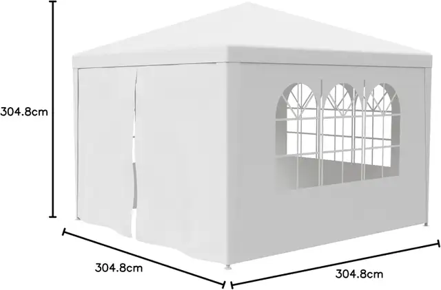 10'x10' Outdoor Canopy Tent Patio Gazebo Party Wedding Tent in Patio & Garden Furniture in Mississauga / Peel Region - Image 9