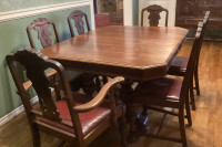 Pending : Antique Table and Chairs