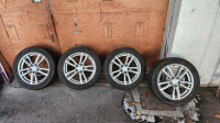 Tires Rims Mags Pneu 5x 114.3 17" on Summer Tires x4