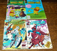 Comic Books 2 Amazing Spiderman and 2 Winnie the Pooh