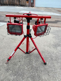 Twin Work Light with Telescopic Stand
