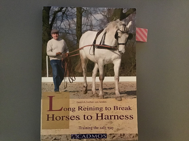 Livre Long reining to break horses to harness dans Accessoires pour bétails et chevaux  à Val-d'Or