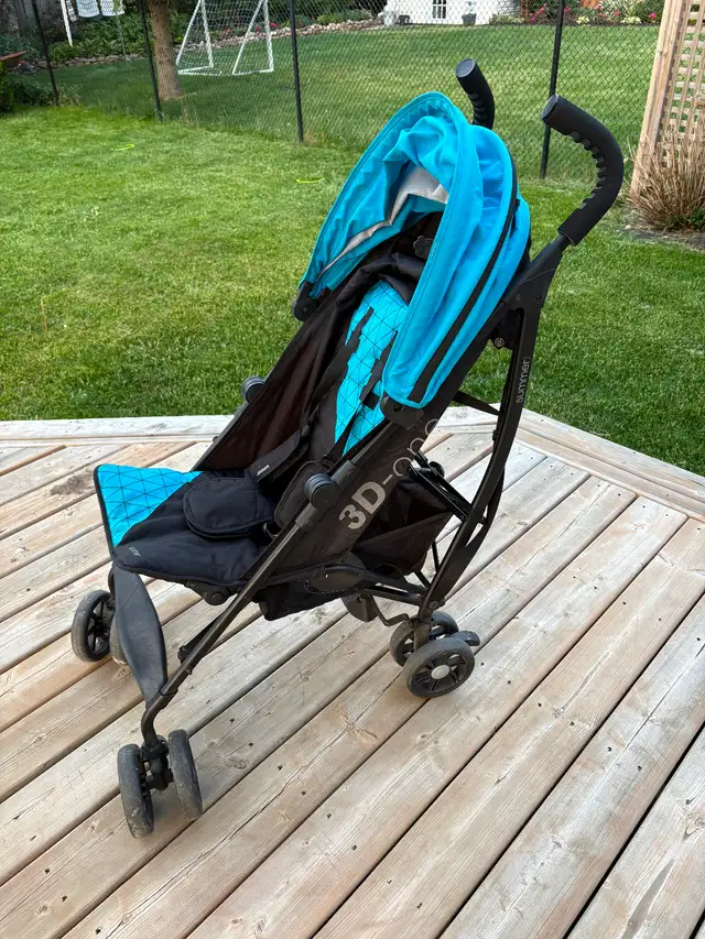 Used Stroller - Summer Infant 3D-One stroller (Blue) in Strollers, Carriers & Car Seats in Oakville / Halton Region - Image 3