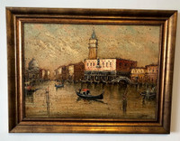 Oil painting from Venice Italy