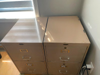 Legal size beige filing cabinets
