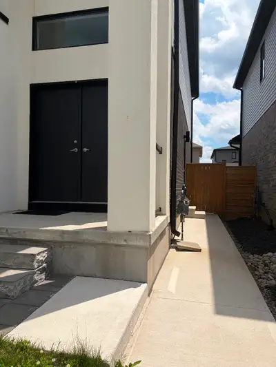 One bedroom basement apartment with separate entrance, one bedroom, kitchen with living space, fresh...